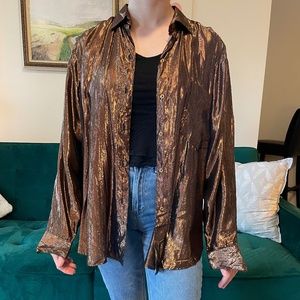 Forenza Vintage Authentic Sportwear button-up shirt. Size L.